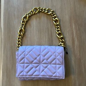 Zara Quilted Chain Strap Shoulder Bag